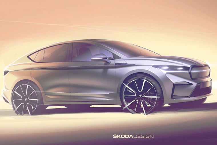 Skoda teases Enyaq iV Coupe ahead of reveal Skoda teases Enyaq iV Coupe ahead of reveal