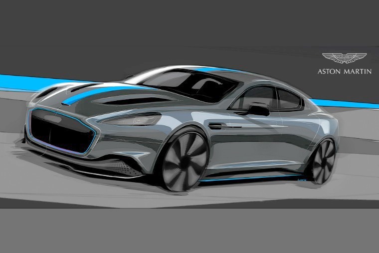 Aston Martin goes electric with 2019 Rapid E saloon Aston Martin goes electric with 2019 Rapid E saloon
