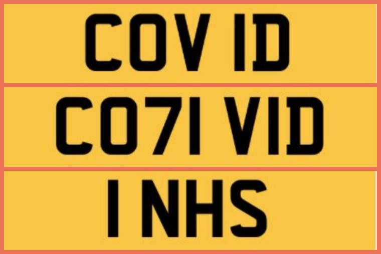 Banned COVID plates
