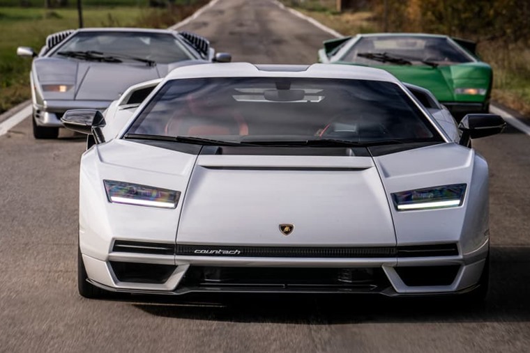 Reborn Lamborghini Countach hits the road