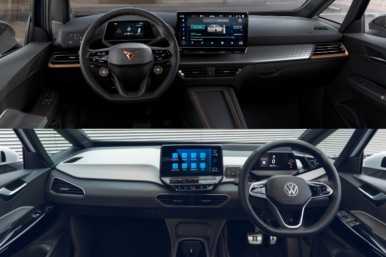 Cupra Born vs VW ID.3 interior