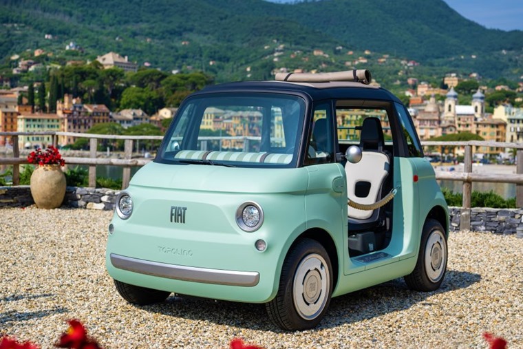 Fiat Topolino 2023 teal green