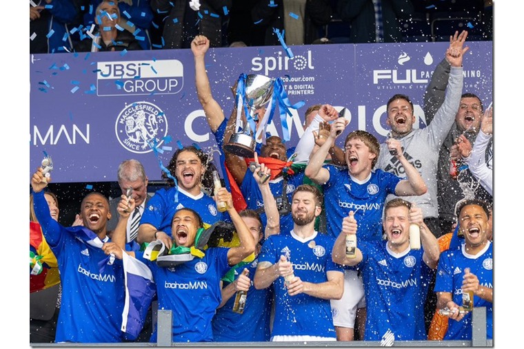 Macclesfield FC make it back-to-back promotions at Leasing.com stadium