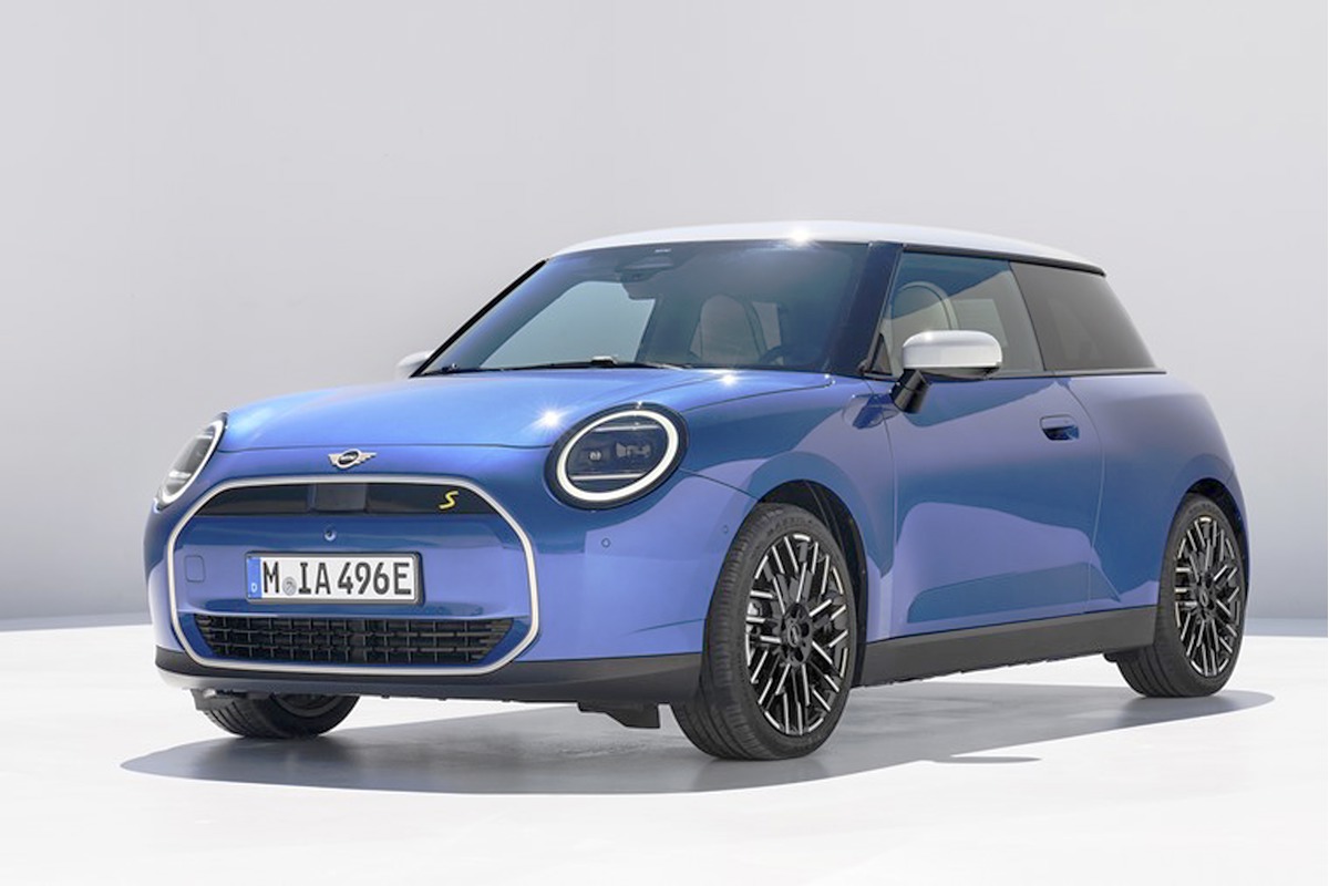 electric blue mini cooper