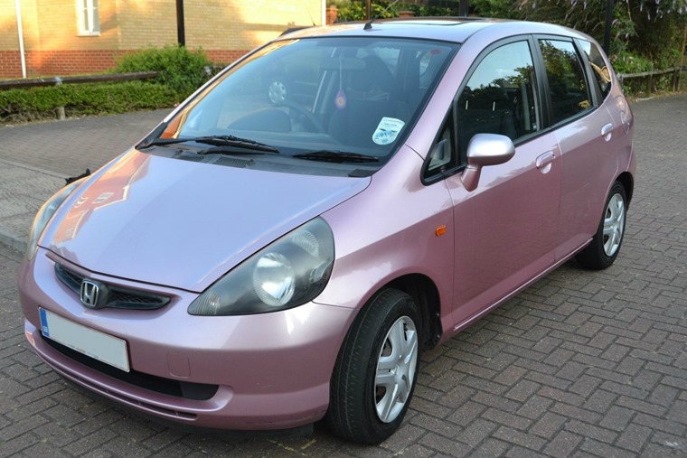 Pink Honda Jazz image source- eBay