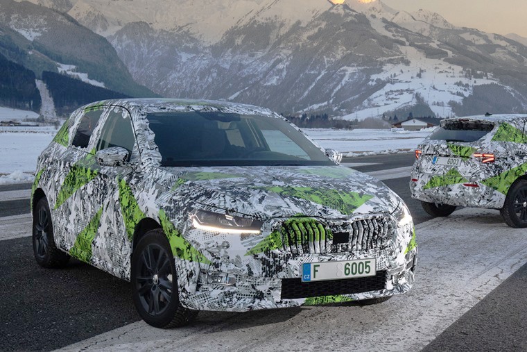 2021 Skoda Fabia breaks cover in camouflage 2021 Skoda Fabia breaks cover in camouflage